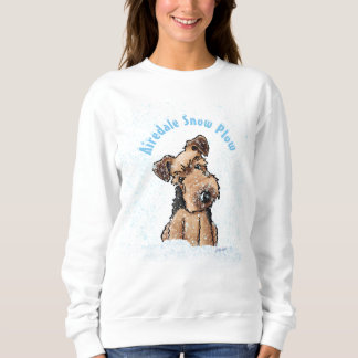 Sudadera KiniArt Snowy Airedale Terrier Sweatshirt