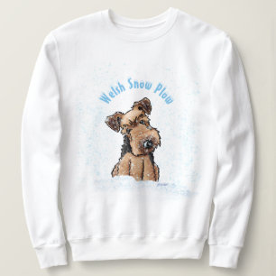 Sudadera KiniArt Snowy Welsh Terrier Sweatshirt