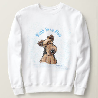 Sudadera KiniArt Snowy Welsh Terrier Sweatshirt