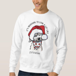 Sudadera KiniArt Soft Coated Wheatie Navidad