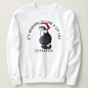 Sudadera KiniArt Tuxedo Cat Navidades Sweatshirt