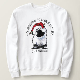 Sudadera KiniArt Valais Ovejas Navidades
