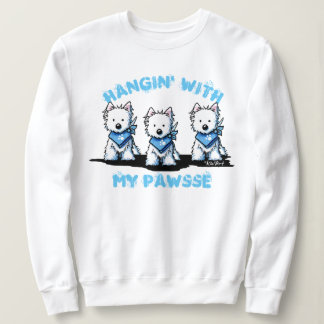 Sudadera KiniArt Westie Trío Mis Patas