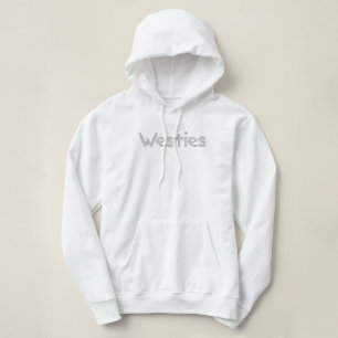 Sudadera KiniArt Westies Diamante de imitación Hoodie