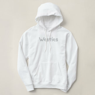 Sudadera KiniArt Westies Diamante de imitación Hoodie
