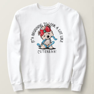 Sudadera KiniArt Yorkie Terrier Navidades Sweatshirt