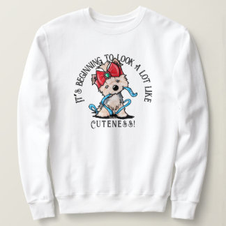 Sudadera KiniArt Yorkie Terrier Navidades Sweatshirt