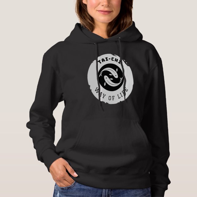 Sudadera Kio Fish Tai Chi Ying Yang Balance Taoism Meditati (Anverso)