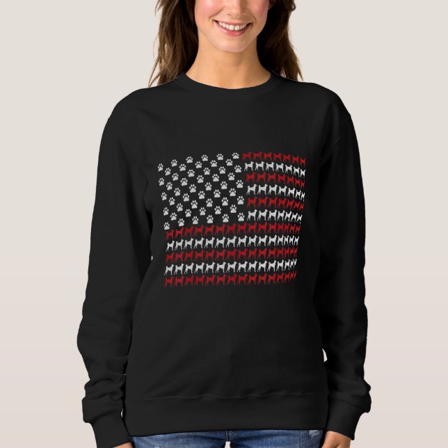 Sudadera Kishu Ken 4 de Julio Huella de Perro (Anverso)