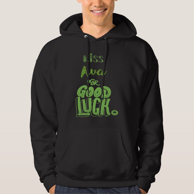 Sudadera Kiss Ava For Good Luck  St Patricks (Anverso)