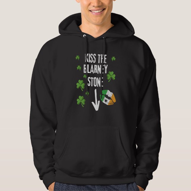 Sudadera Kiss The Blarney Stone St Patricks Irish Sayings   (Anverso)