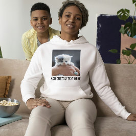 Sudadera Kit de gato negro y blanco personalizado para aman