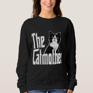 Sudadera Kit de madre de gato negro y blanco para gato dive