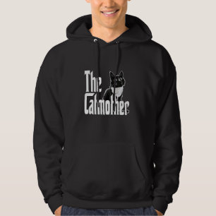 Sudadera Kit de madre de gato negro y blanco para gato dive