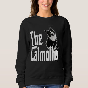 Sudadera Kit de madre de gato negro y blanco para gato dive
