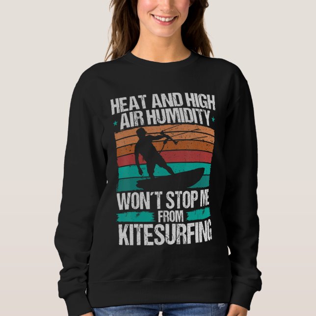 Sudadera Kiteboarding Heat Funny Kiteboarder Kitesurfer Win (Anverso)