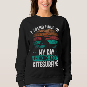 Sudadera Kitesurfing Vintage Pensando en Kiteboarding Ki