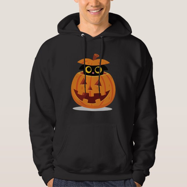 Sudadera Kitty de calabaza (Anverso)