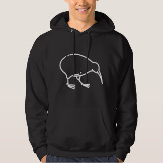 Sudadera Kiwi Bird Badge Patch Line Icono de arte Nueva Zel