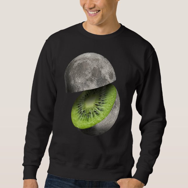 Sudadera Kiwi Fruit Moon Planet Corta Espacio Astronómico (Anverso)