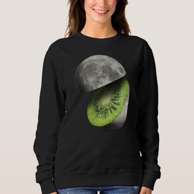 Sudadera Kiwi Fruit Moon Planet Corta Espacio Astronómico (Anverso)