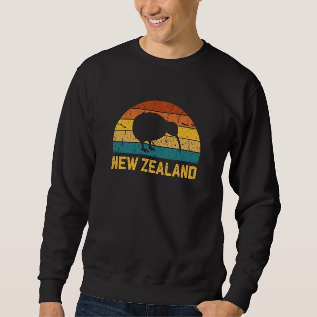 Sudadera Kiwi Retro de Nueva Zelanda (Anverso)
