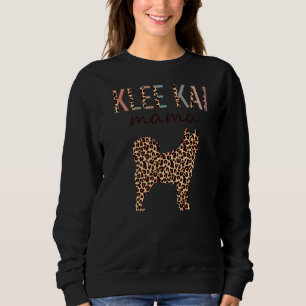 Sudadera Klee Kai Mama Con Leopard Print Alaskan Klee Kai