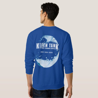 Sudadera Kleen Tank - #2 Blanco sobre Azul Teléfono Persona