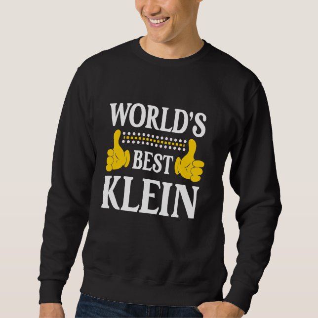 Sudadera Klein Surname Funny Team Family Apellido World (Anverso)