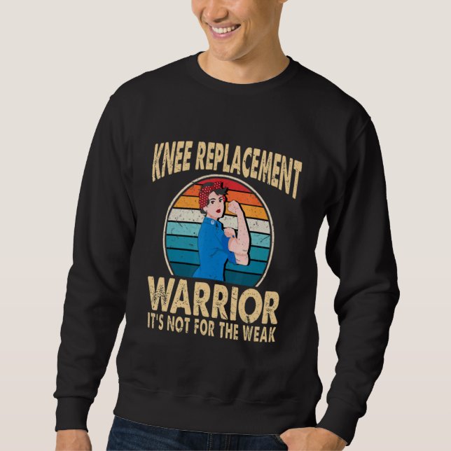 Sudadera Knee Replacement Warrior Surgery Recovery Get Well (Anverso)