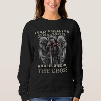 Sudadera Knight Templar Jesus Cross I Only Kneel For A Man 