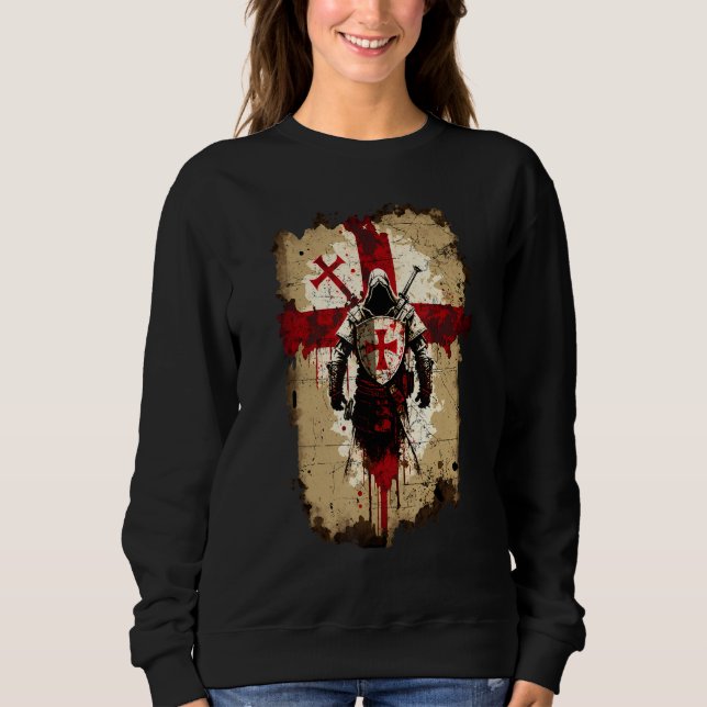 Sudadera Knights Templar Crusader Cross Soldier of Christ F (Anverso)