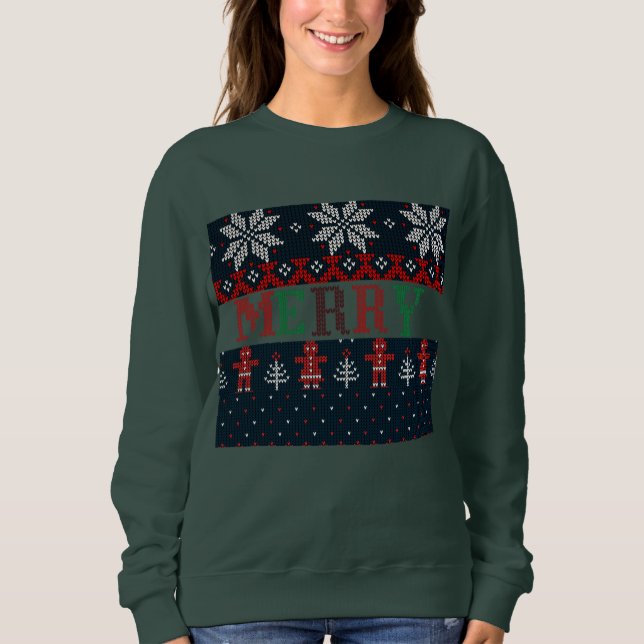 Sudadera Knit Merry Christmas (Anverso)