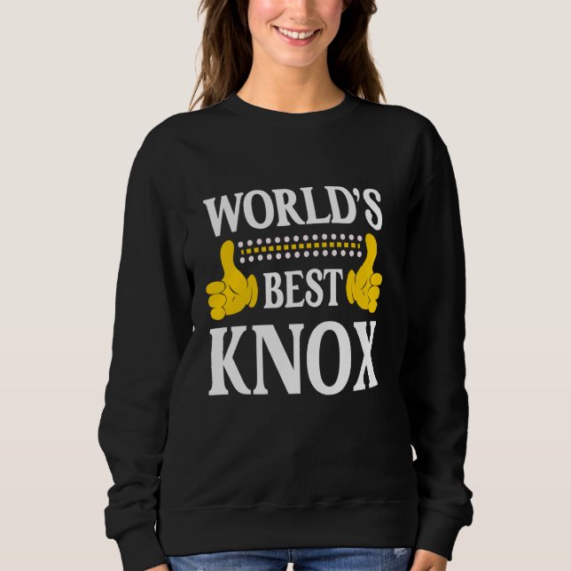 Sudadera Knox Apellido Funny Team Family Apellido Mundo B (Anverso)