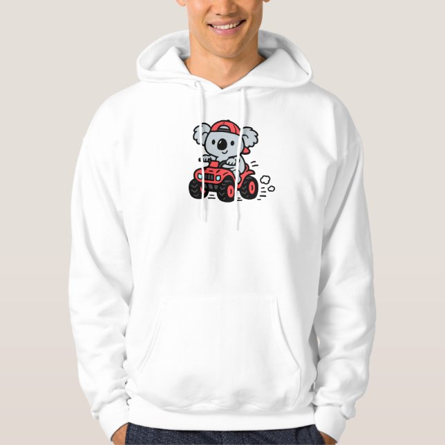 Sudadera Koala Bear Riding ATV (Anverso)
