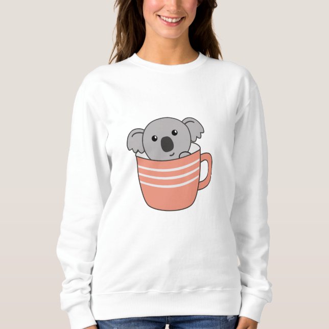 Sudadera Koala Café Copa Animales Cute Koalas (Anverso)