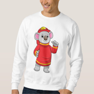 Sudadera Koala como bombero con casco