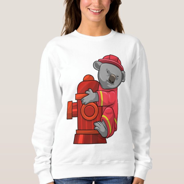 Sudadera Koala como bombero con hidrógeno (Anverso)