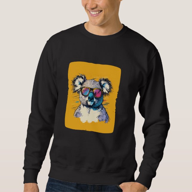 Sudadera Koala con tonos alegres para una mirada alegre (Anverso)