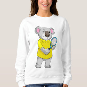 Sudadera Koala en tenis con raqueta de tenis