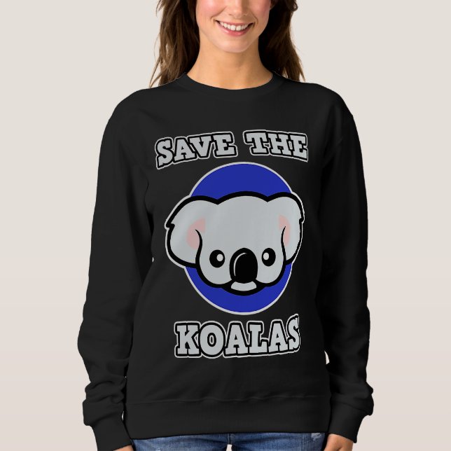 Sudadera Koala for Men and Women  Save the Koalas (Anverso)
