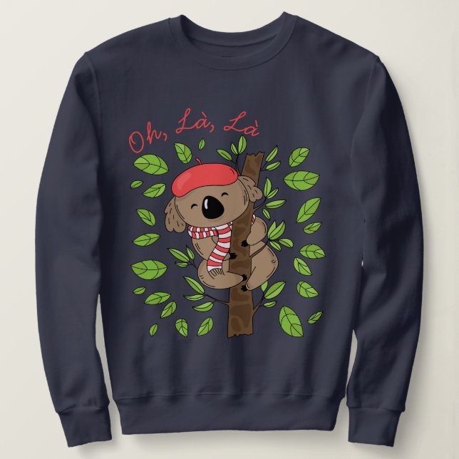 Sudadera Koala francesa (Anverso del diseño)