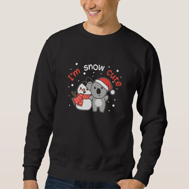 Sudadera Koala I'm Snow Cute Snowman Snow Pun   (Anverso)