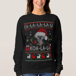 Sudadera Koala-la-la-Cute Koala tiene Navidades australiano