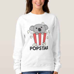 Sudadera Koala Popcorn Time Animales Graciosos En La Comida