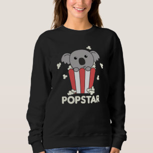 Sudadera Koala Popcorn Time Animales Graciosos En La Comida