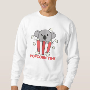Sudadera Koala Popcorn Time Animales Graciosos En La Comida