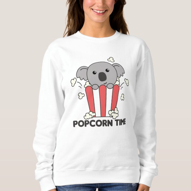 Sudadera Koala Popcorn Time Sweet Animals Popcorn Bag (Anverso)