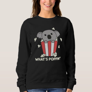 Sudadera Koala Popcorn Whats Poppin Funny Koalas