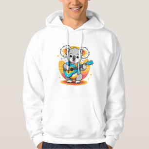 Sudadera Koala Strumming una guitarra
